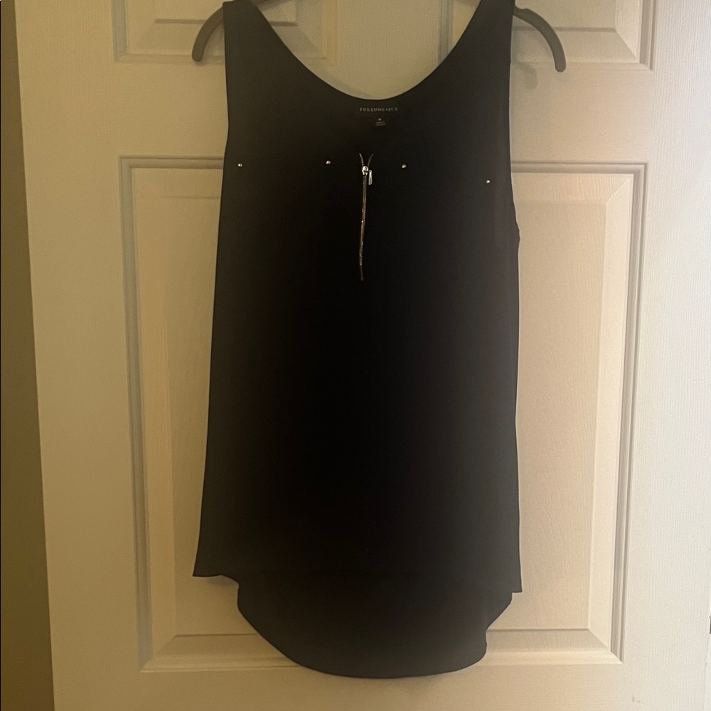 Navy Sleeveless Top